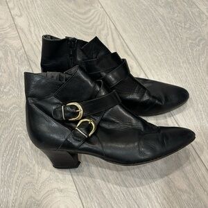 Sudini sz 8 Italian boots black leather​​​​​